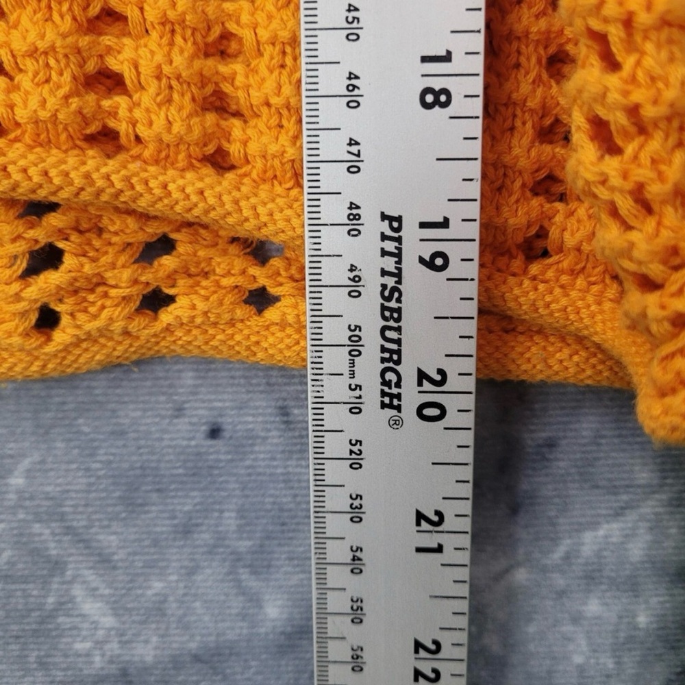 🌈 Y2K Colorblock Crochet Sweater Wild Fable M | Festival Knit Top - Picture 9 of 12